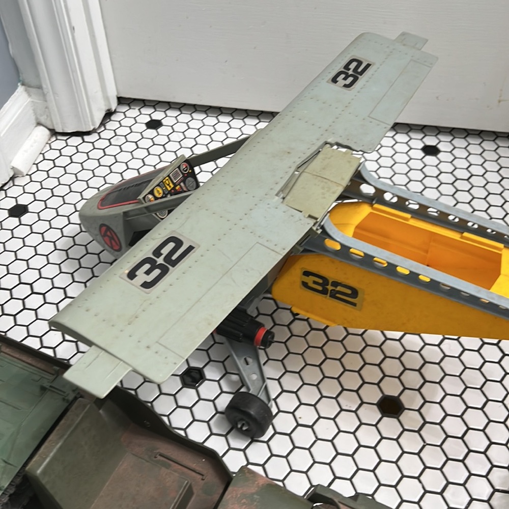 Gi. Joe vintage helicopter jeeps accessories etc